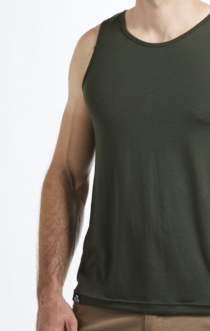 Tank Top | Olive | True Fleece New Zealand