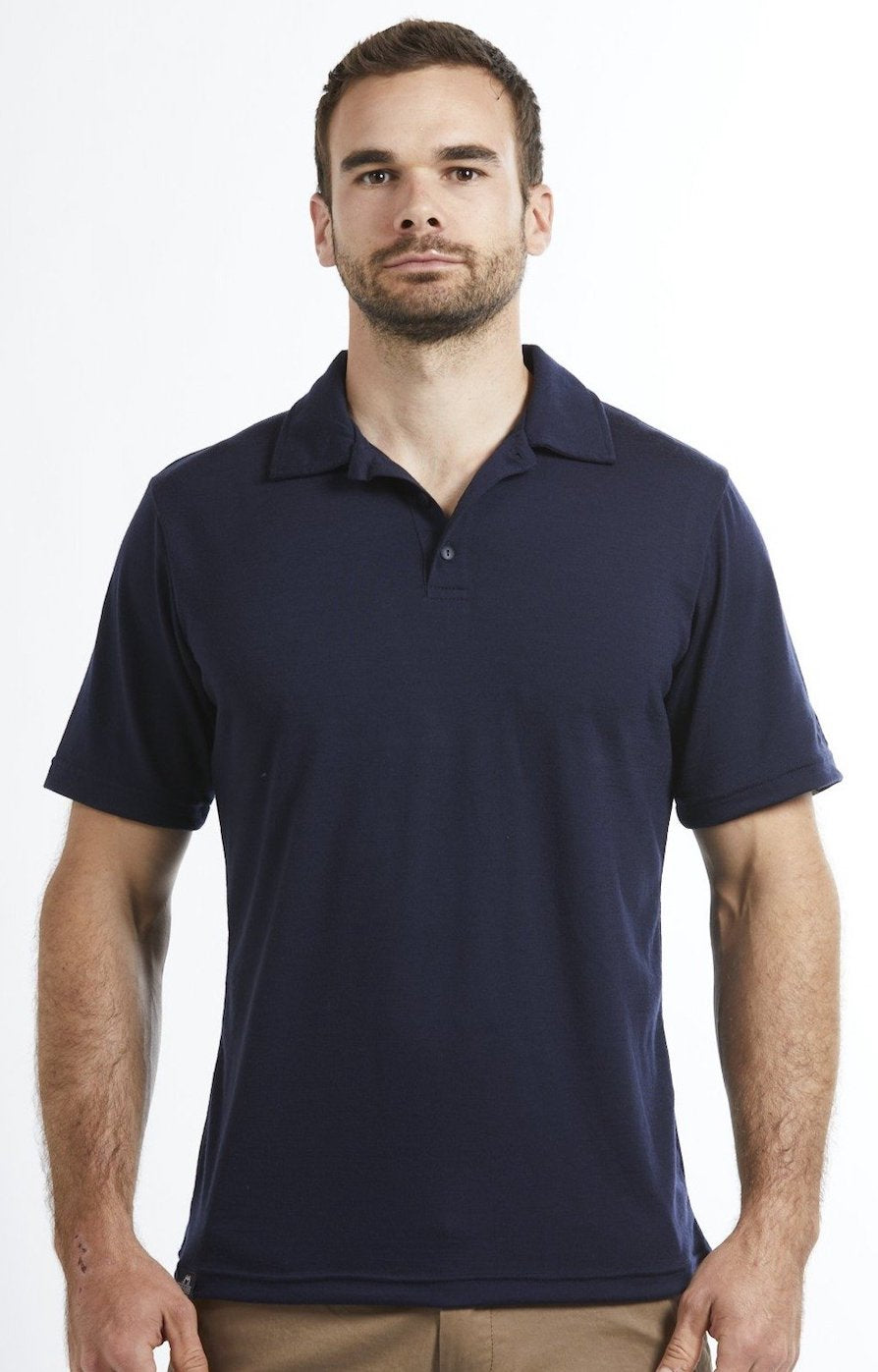 Short Sleeve Polo Shirt | Navy | True Fleece New Zealand