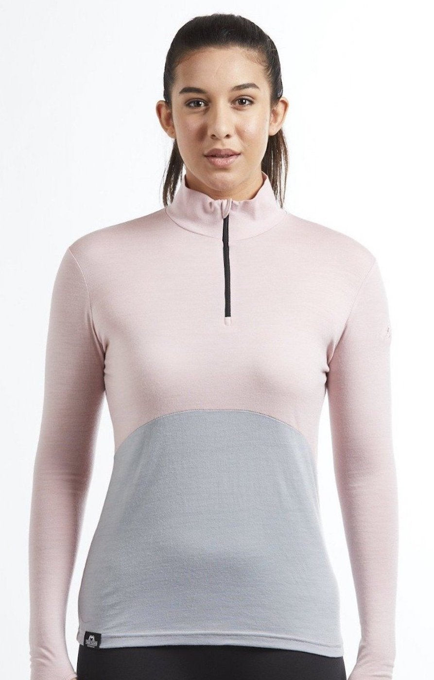 Everyday Quarter Zip | Pink & Grey | True Fleece New Zealand