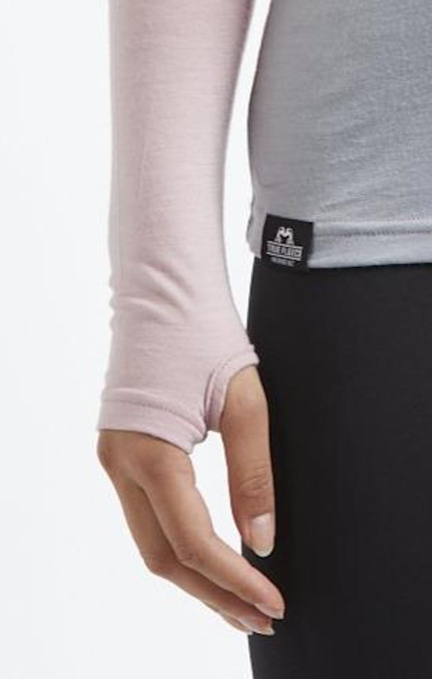 Everyday Quarter Zip | Pink &amp; Grey | True Fleece New Zealand