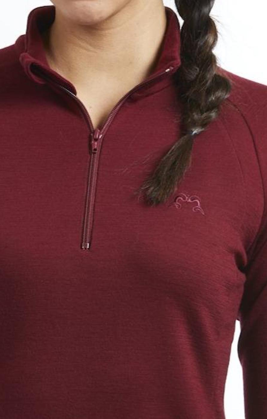 Hilltop Quarter Zip Jersey | Plum | True Fleece New Zealand