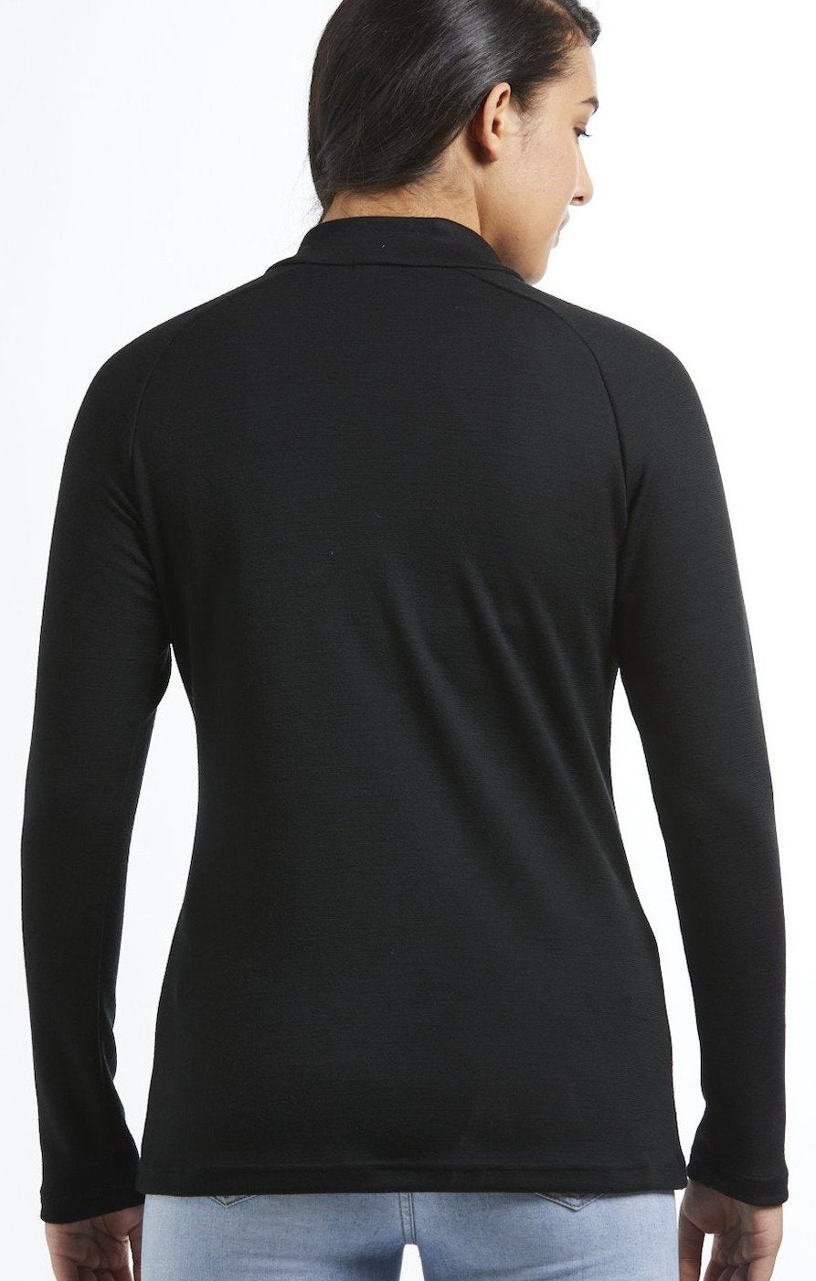 Hilltop Quarter Zip Jersey | Black | True Fleece New Zealand