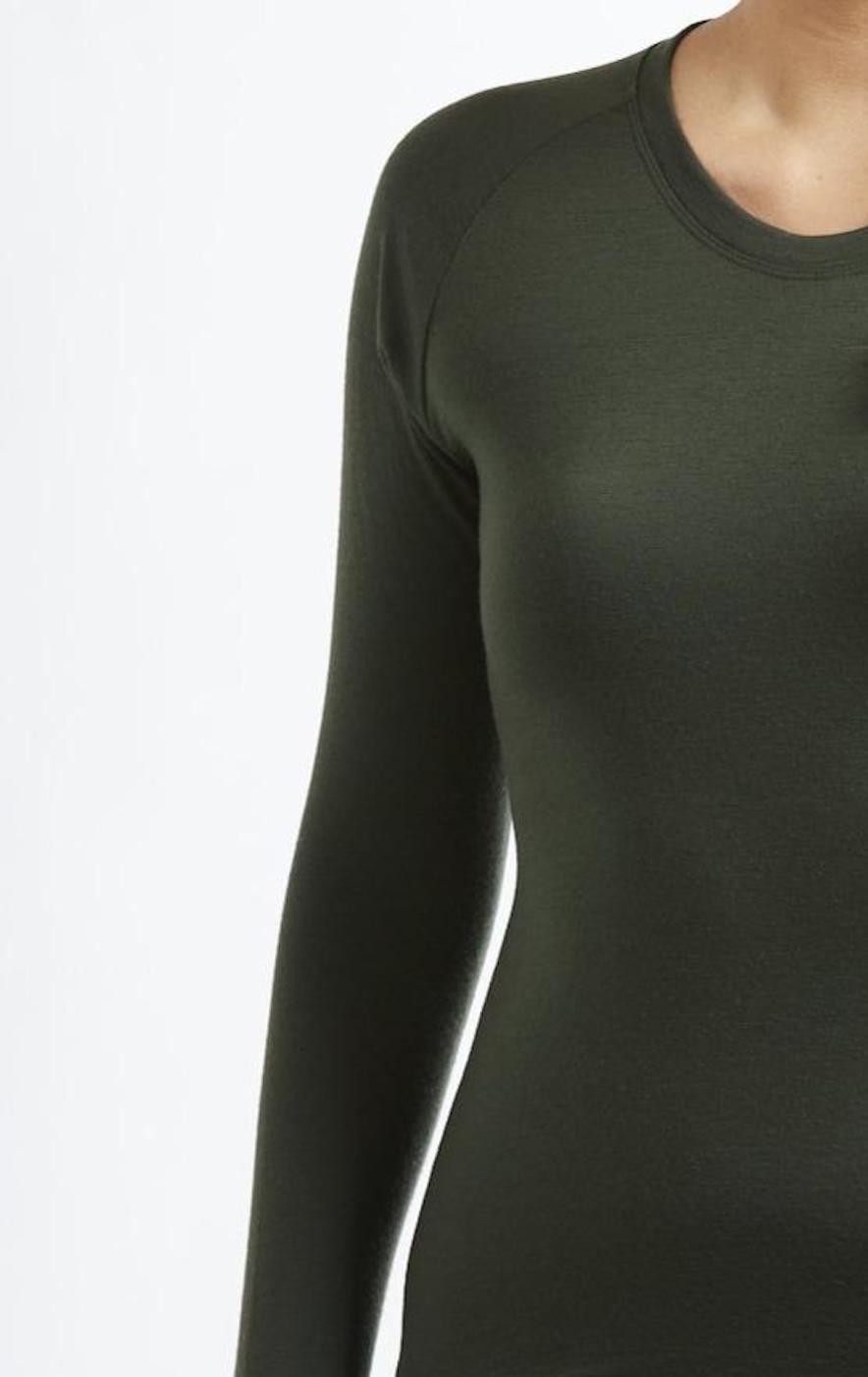 Long Sleeve Base Layer | Olive | True Fleece New Zealand