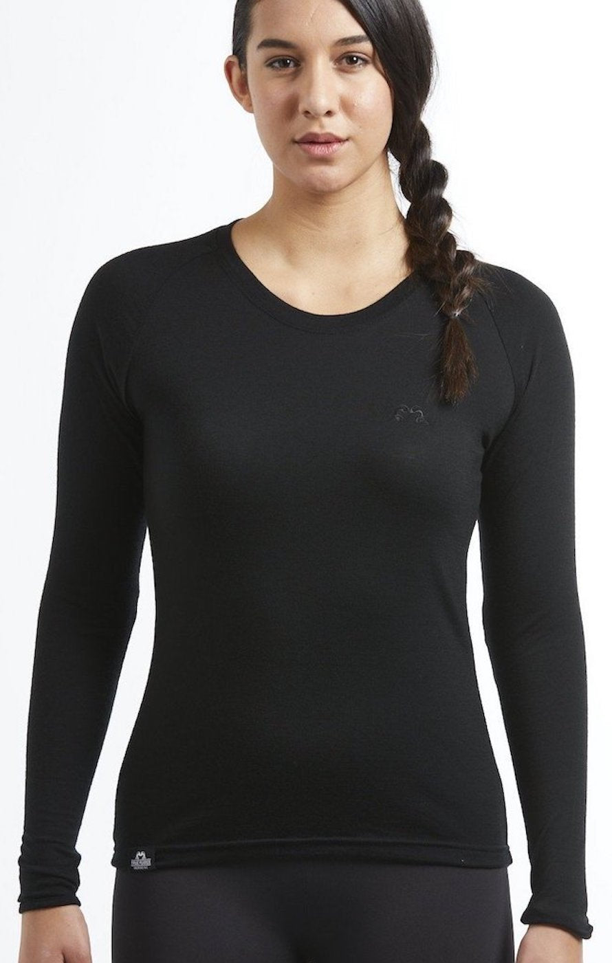 Long Sleeve Base Layer | Black | True Fleece New Zealand