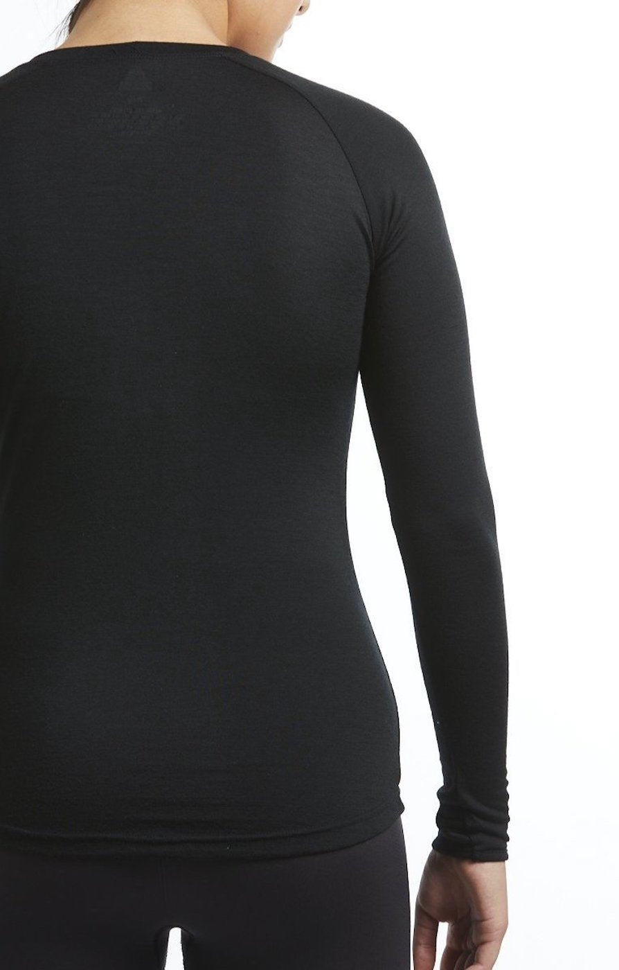Long Sleeve Base Layer | Black | True Fleece New Zealand