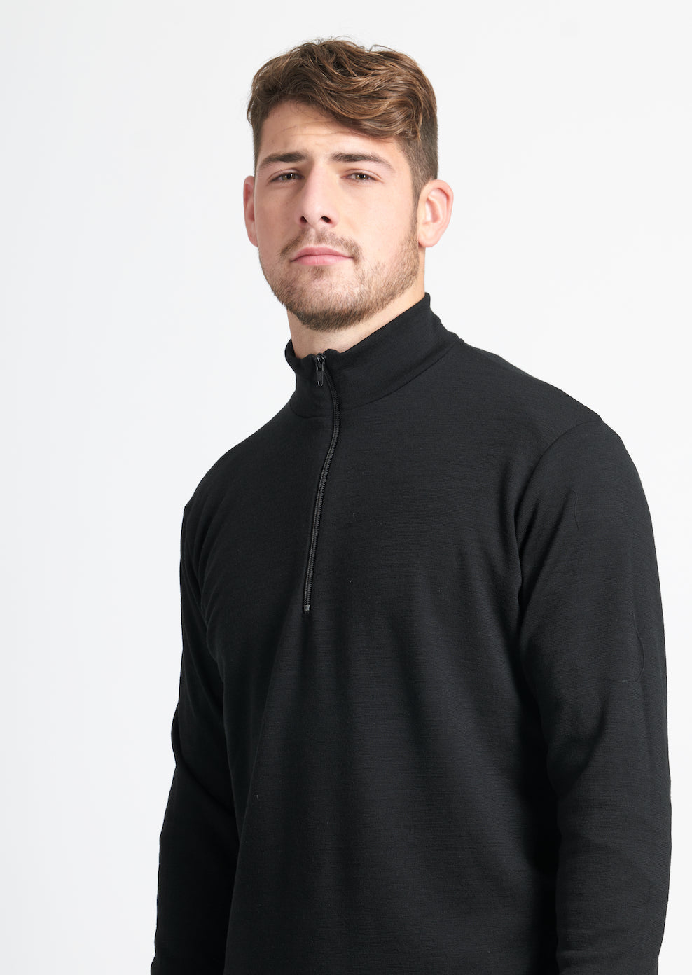 Coast Quarter Zip Jersey | Black