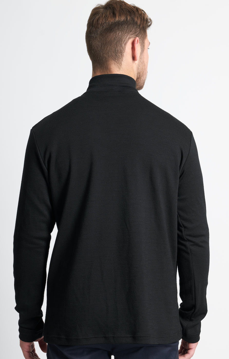 Coast Quarter Zip Jersey | Black