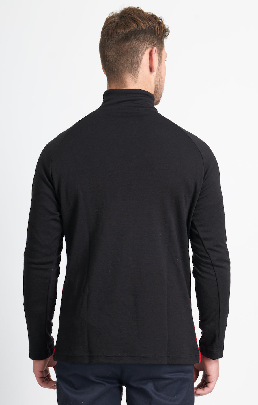 Hilltop Quarter Zip Jersey | Black &amp; Red