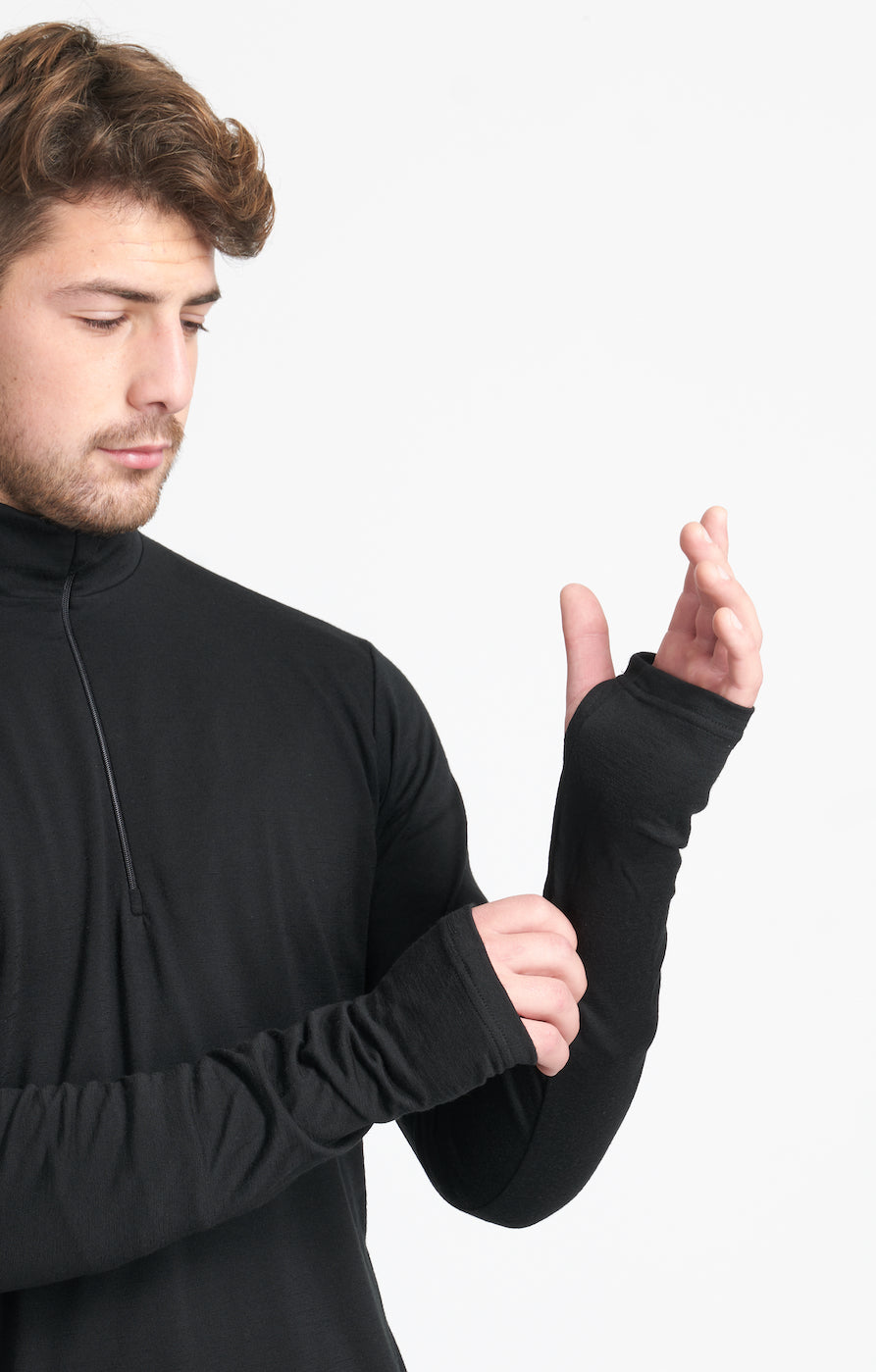 Everyday Quarter Zip | Black