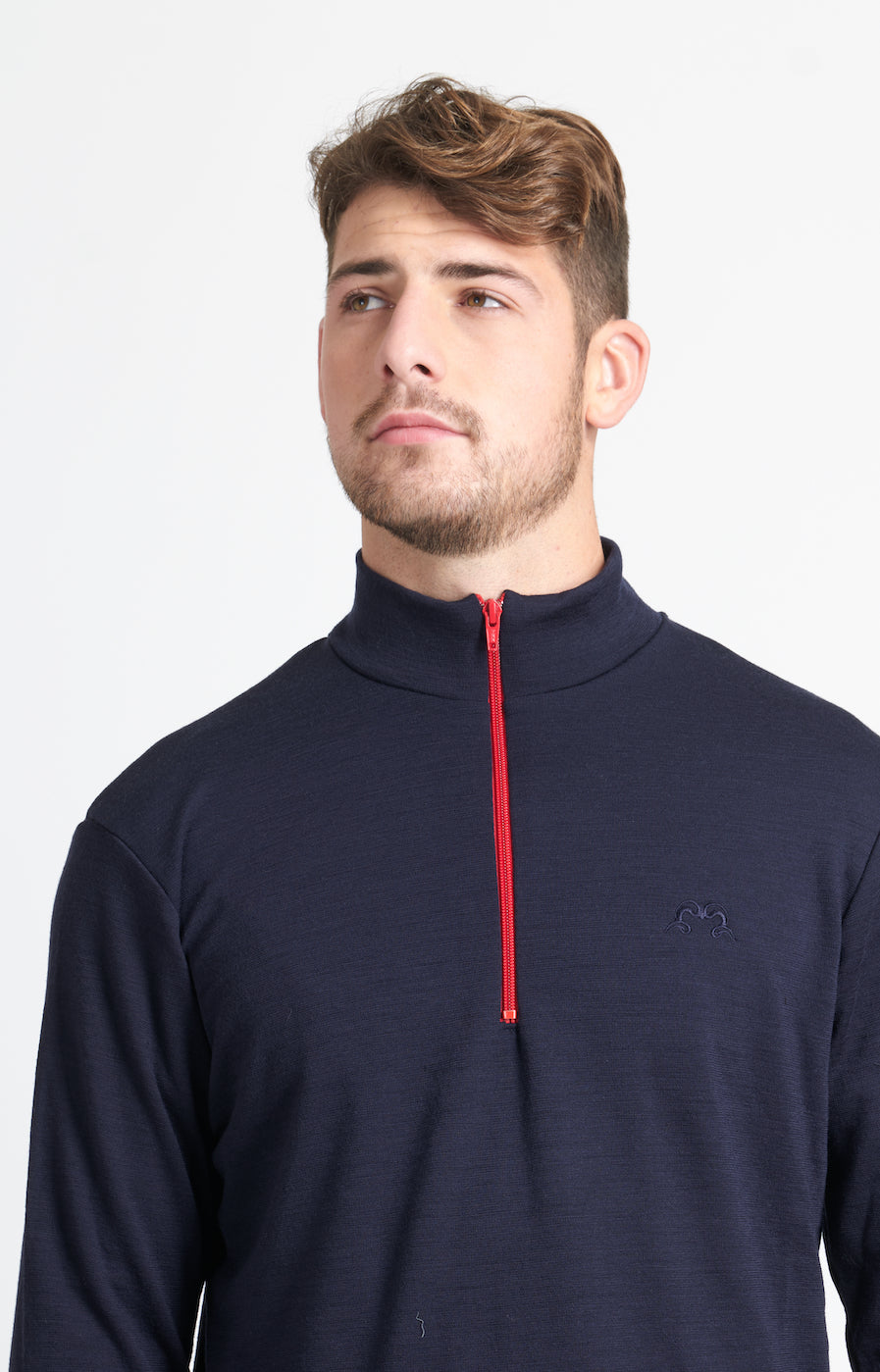 Coast Quarter Zip Jersey | Navy &amp; Red